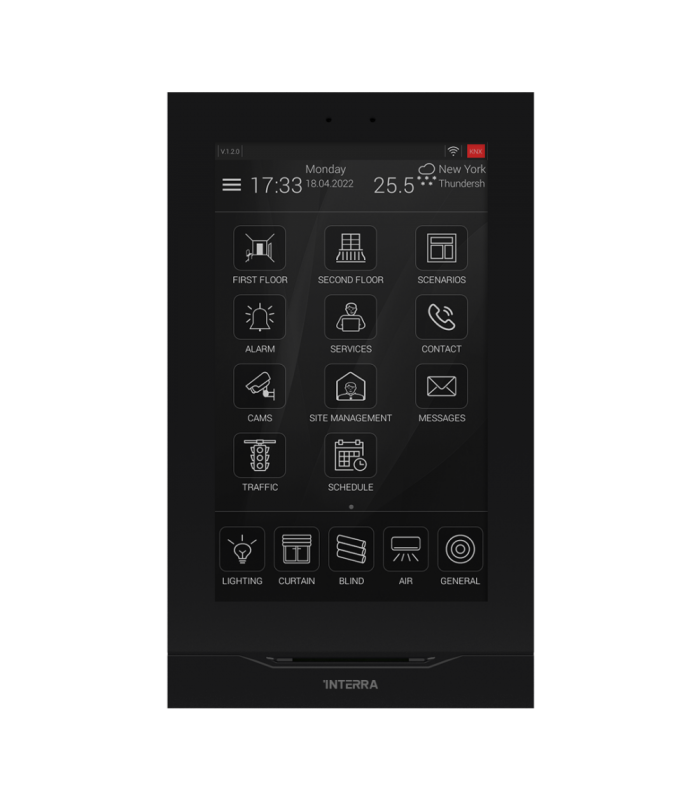 Interra i7+ Rama Panou Tactil 7" - Negru Acrilic