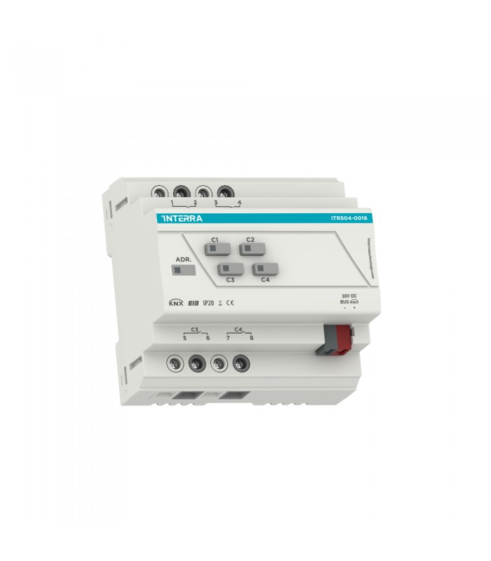 Interra Combo KNX Actuator - 4 Canale 16A (Lighting, Shutter, Blind, Fan Coil)