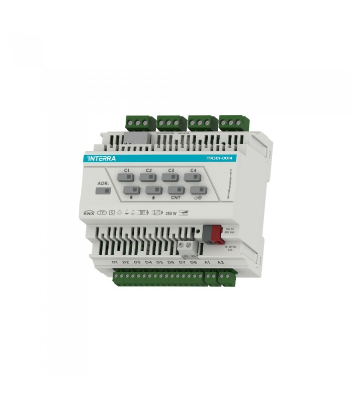 Interra KNX Universal Dimmer Actuator - 4 Canale  (Intrari: 8 Digitale, 2 Analog)