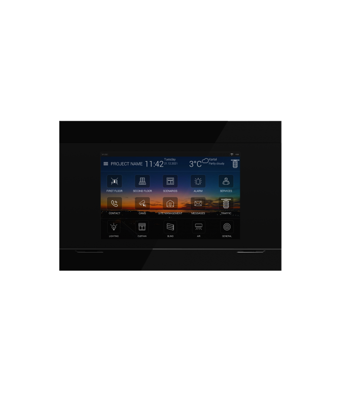 Interra 4 - Rama Panou Tactil 10.1'' - Negru Acrilic