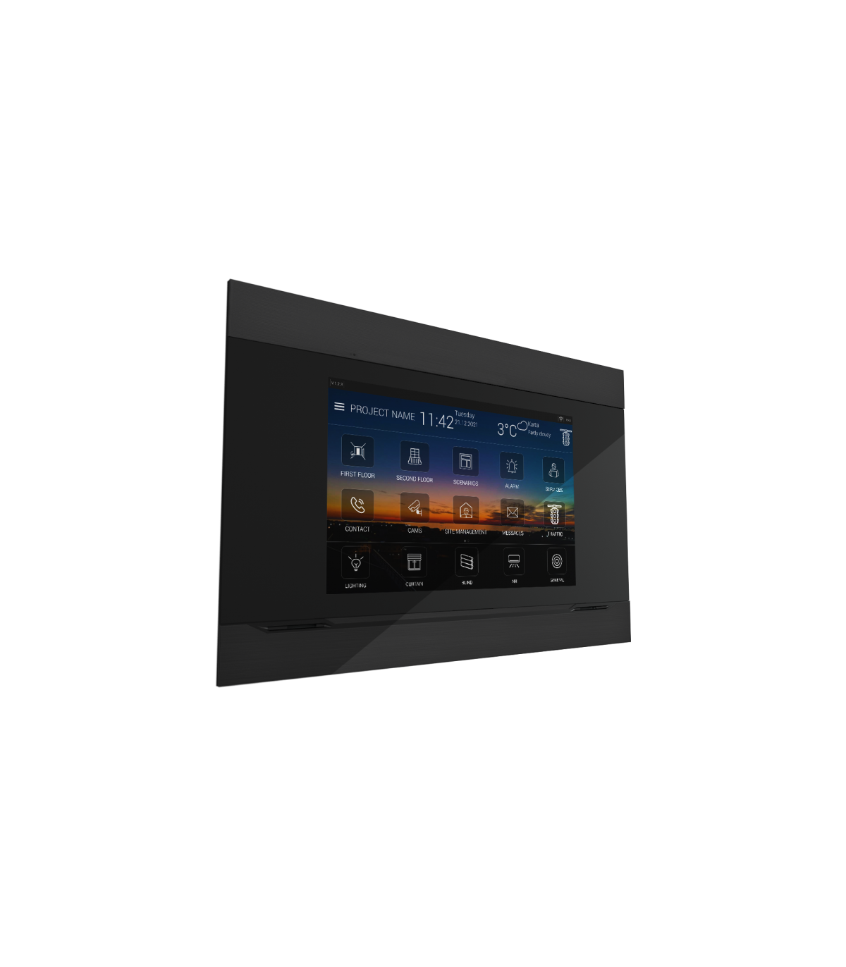 Interra 4 - Rama Panou Tactil 10.1'' - Black Aluminum