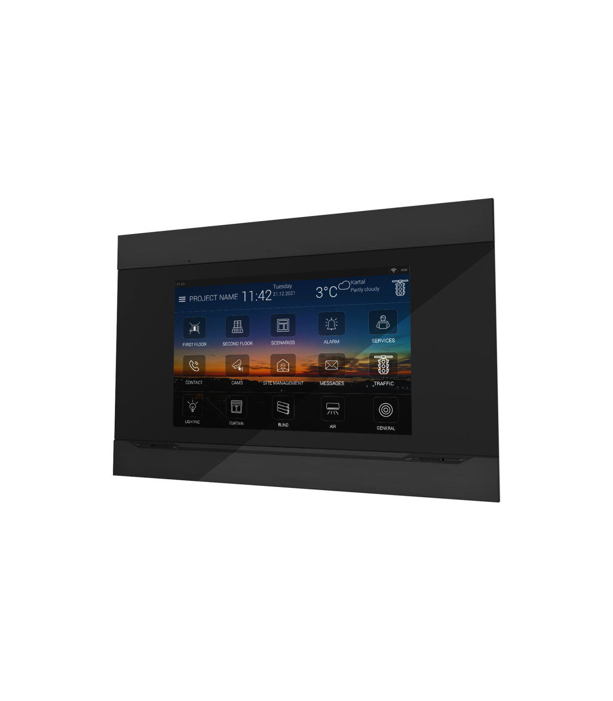 Interra 4 - Rama Panou Tactil 7" - Black Aluminum