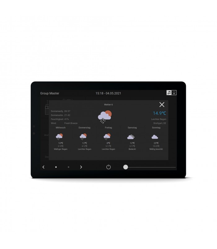TouchPad7 - Panou de control pentru muzică și KNX