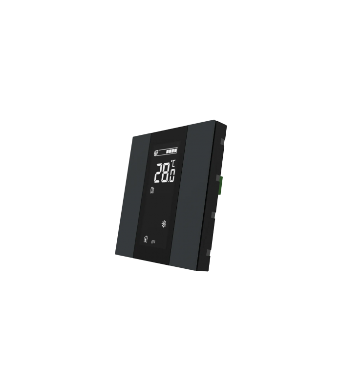 iSwitch+ AQI with LCD - 2 Button Anthracite Matt Plastic