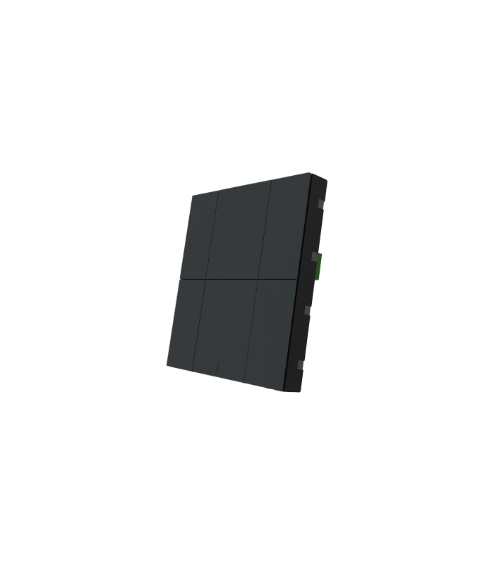 iSwitch+ AQI - 6 Button Anthracite Matt Plastic