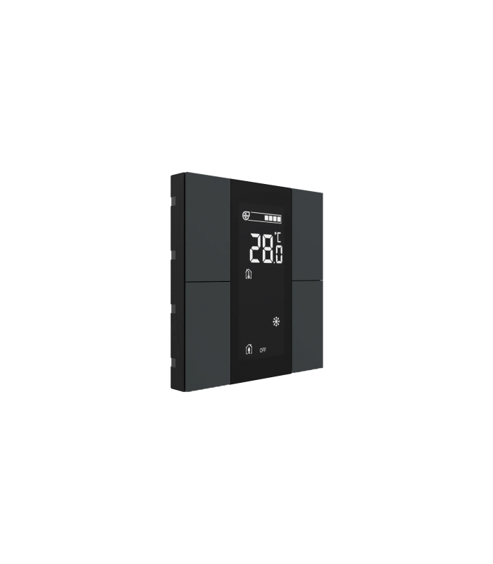 iSwitch+ with LCD - 4 Button Anthracite Matt Plastic