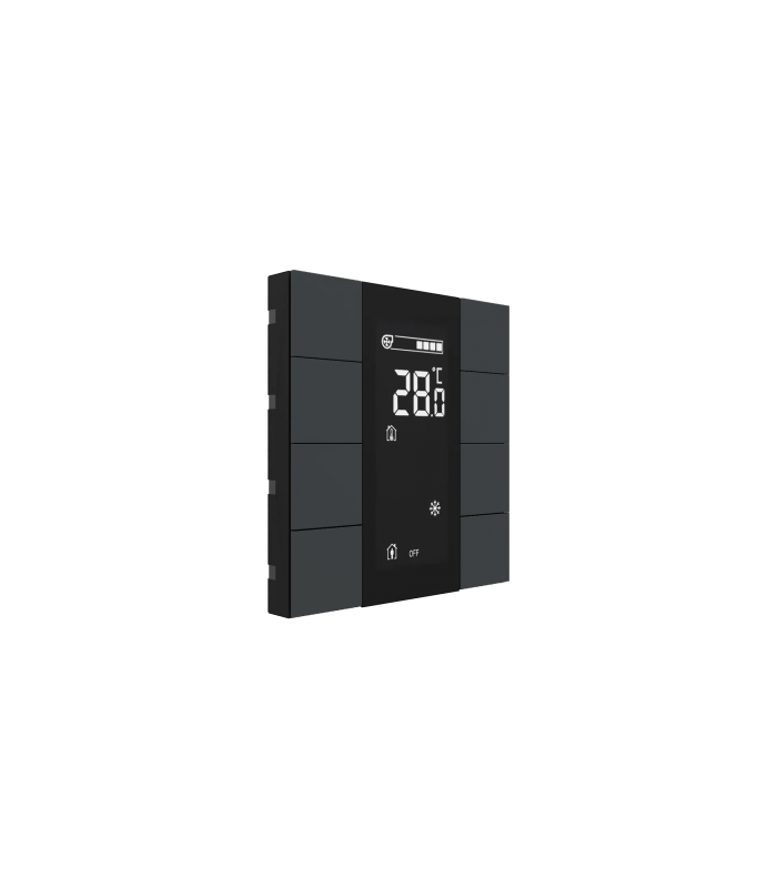 iSwitch+ with LCD - 8 Button Anthracite Matt Plastic