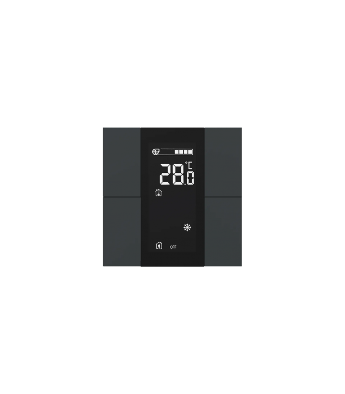 iSwitch+ AQI with LCD - 4 Button Anthracite Matt Plastic