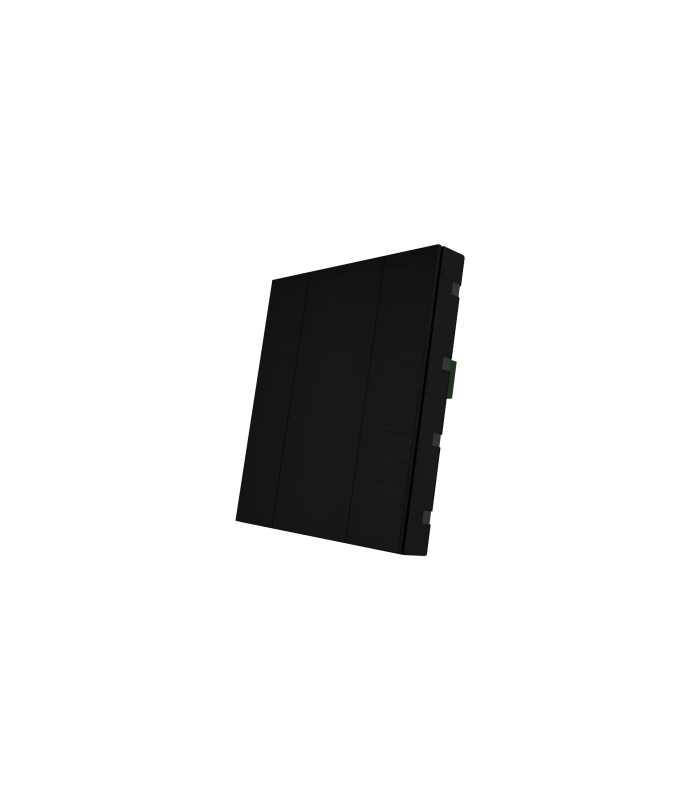 iSwitch+ - 2 Button Black Aluminium Eloxal Matt Brushed