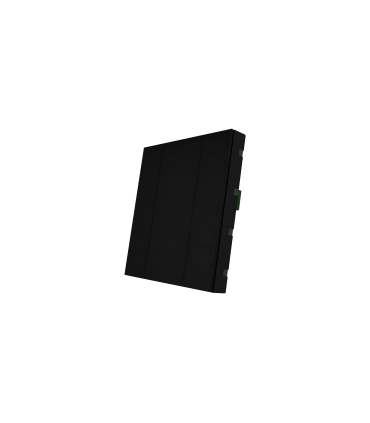 iSwitch+ - 2 Button Black Aluminium Eloxal Matt Brushed