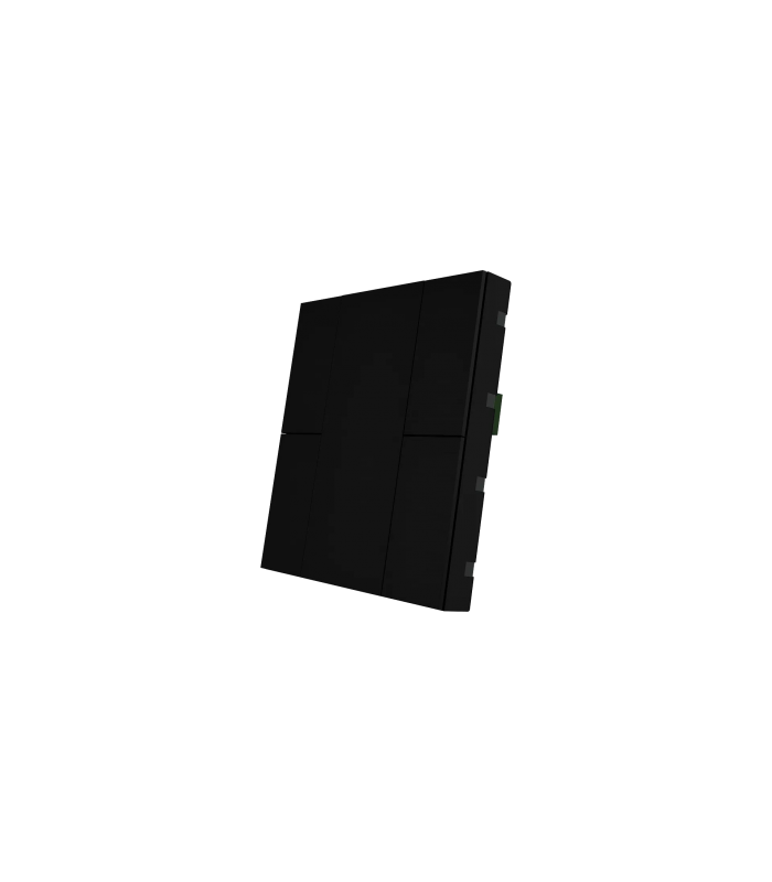 iSwitch+ - 4 Button Black Aluminium Eloxal Matt Brushed