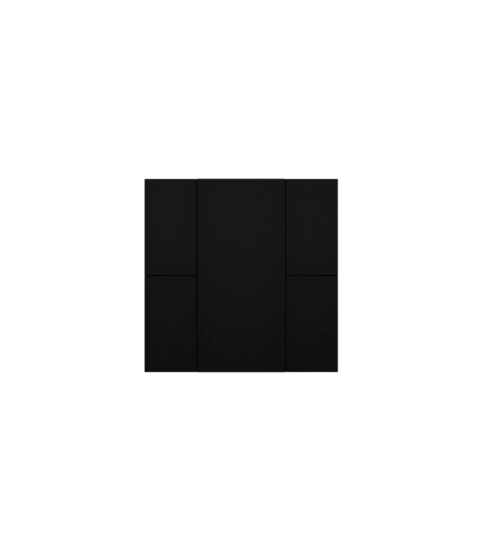 iSwitch+ - 4 Button Black Aluminium Eloxal Matt Brushed