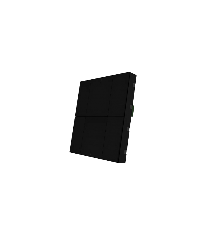 iSwitch+ - 6 Button Black Aluminium Eloxal Matt Brushed