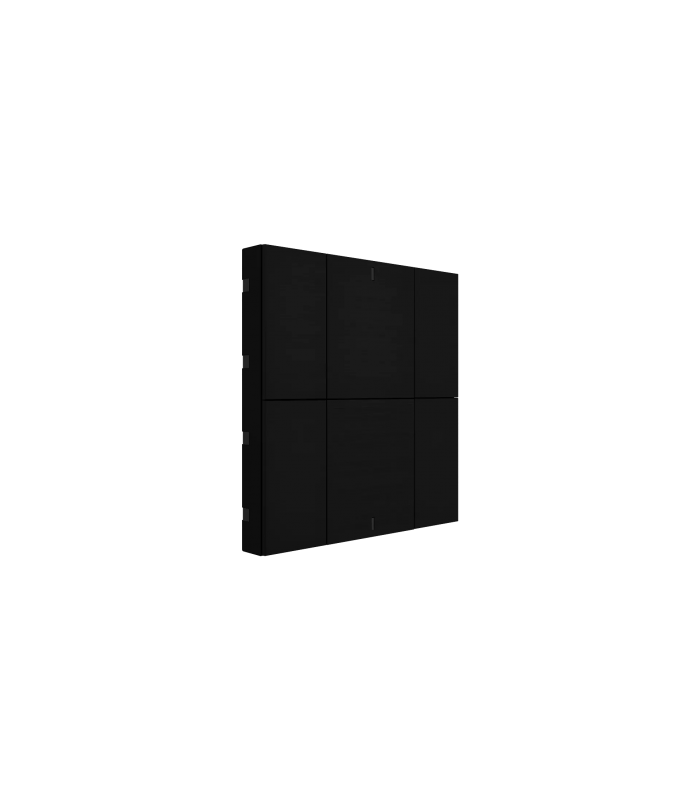 iSwitch+ - 6 Button Black Aluminium Eloxal Matt Brushed