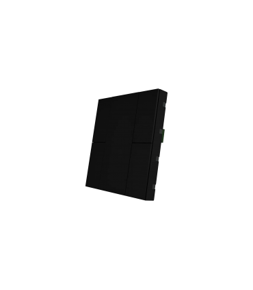 iSwitch+ AQI - 4 Button Black Aluminium Eloxal Matt Brushed