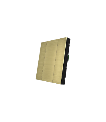 iSwitch+ - 2 Button Gold Aluminium Eloxal Matt Brushed