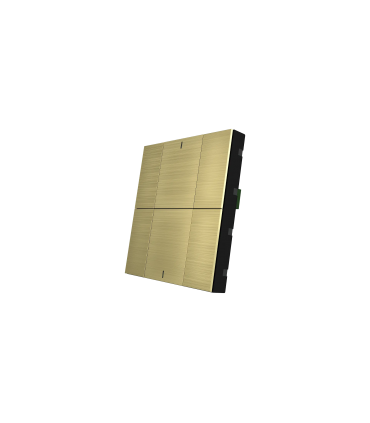 iSwitch+ - 6 Button Gold Aluminium Eloxal Matt Brushed