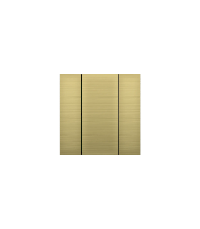 iSwitch+ AQI - 2 Button Gold Aluminium Eloxal Matt Brushed