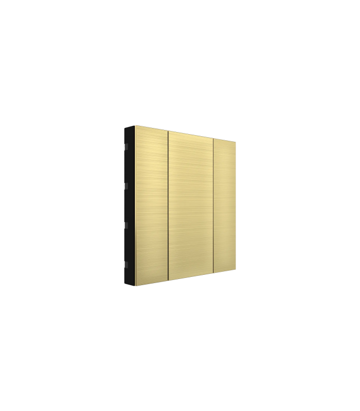 iSwitch+ AQI - 2 Button Gold Aluminium Eloxal Matt Brushed