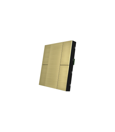 iSwitch+ AQI - 4 Button Gold Aluminium Eloxal Matt Brushed