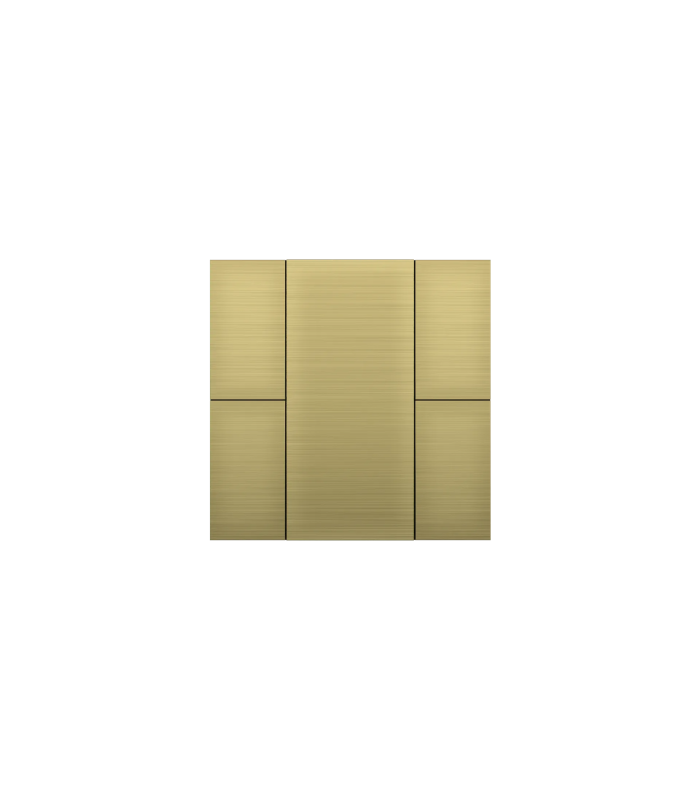 iSwitch+ AQI - 4 Button Gold Aluminium Eloxal Matt Brushed
