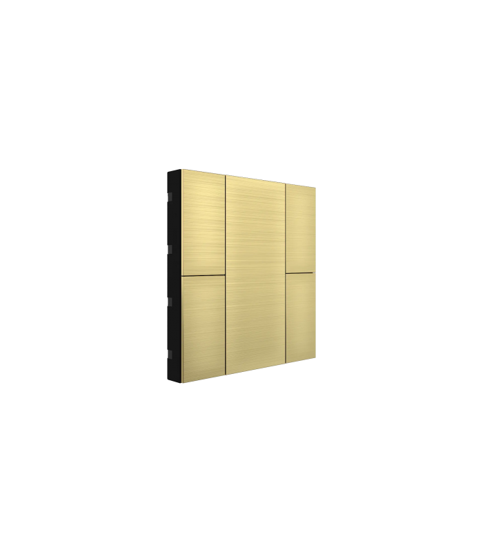 iSwitch+ AQI - 4 Button Gold Aluminium Eloxal Matt Brushed