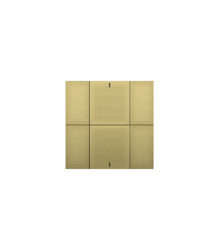 iSwitch+ AQI - 6 Button Gold Aluminium Eloxal Matt Brushed