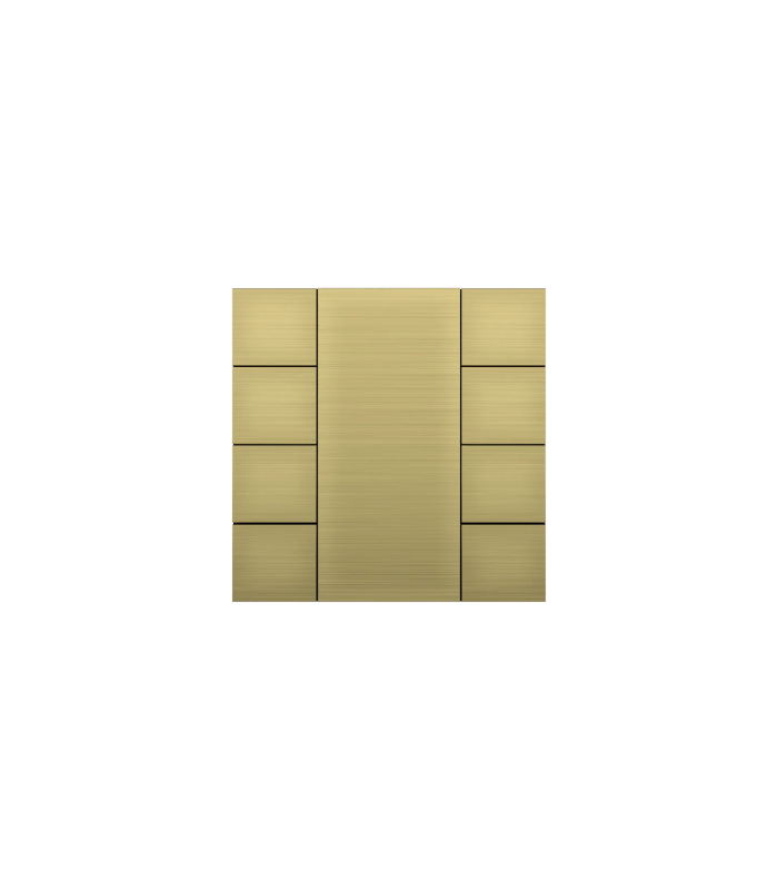 iSwitch+ AQI - 8 Button Gold Aluminium Eloxal Matt Brushed