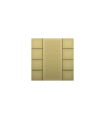 iSwitch+ AQI - 8 Button Gold Aluminium Eloxal Matt Brushed