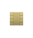 iSwitch+ AQI - 10 Button Gold Aluminium Eloxal Matt Brushed