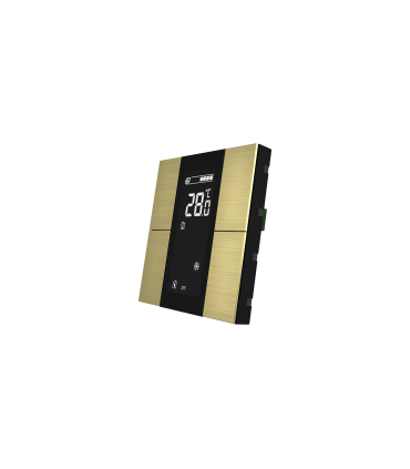 iSwitch+ AQI with LCD - 4 Button Gold Aluminium Eloxal Matt Brushed
