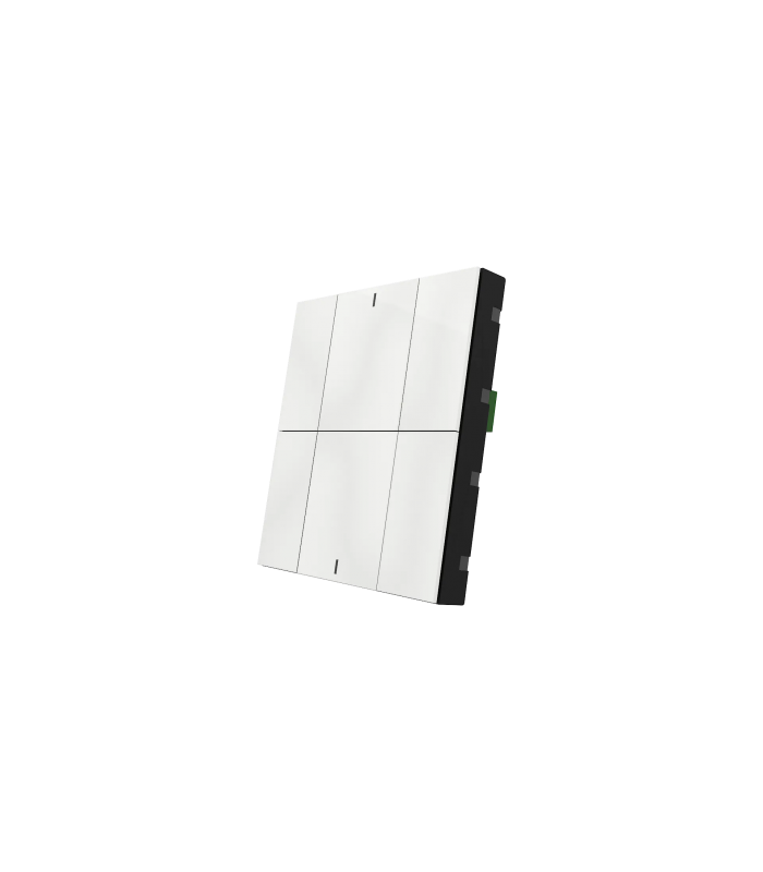 iSwitch+ AQI - 6 Button Matt White Plastic