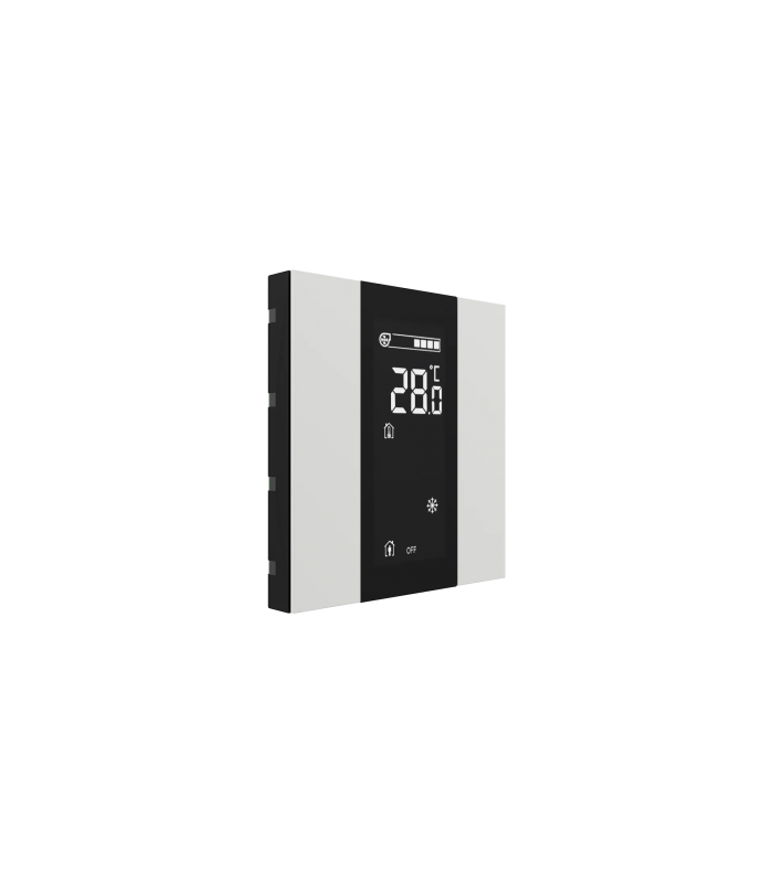 iSwitch+ with LCD - 2 Button Matt White Plastic