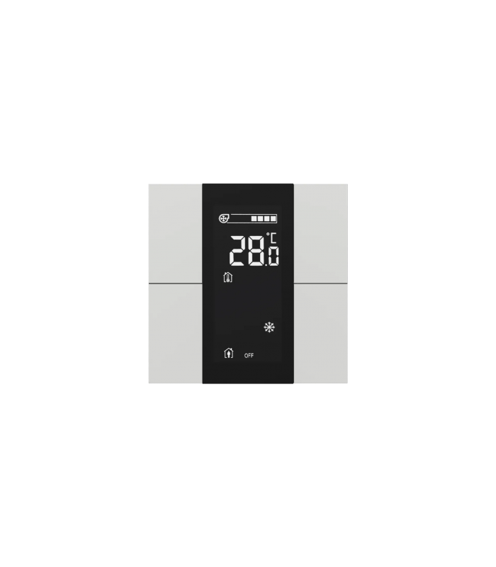 iSwitch+ AQI with LCD - 4 Button Matt White Plastic