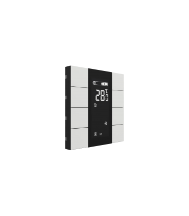 iSwitch+ AQI with LCD - 8 Button Matt White Plastic