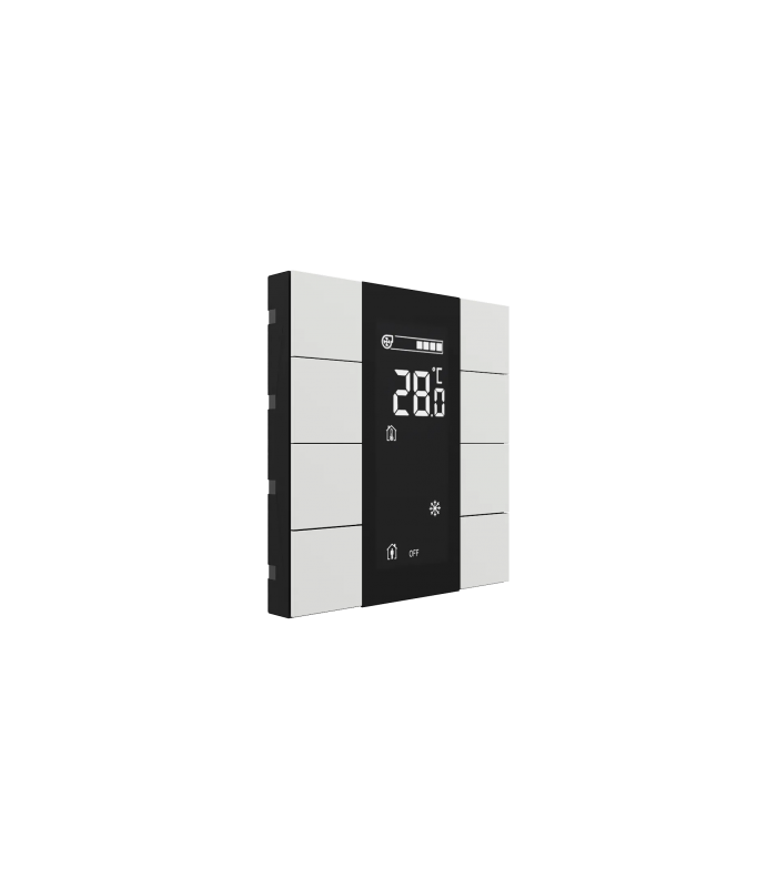 iSwitch+ with LCD - 8 Button Glossy White Plastic