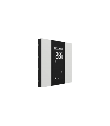 iSwitch+ AQI with LCD - 2 Button Glossy White Plastic