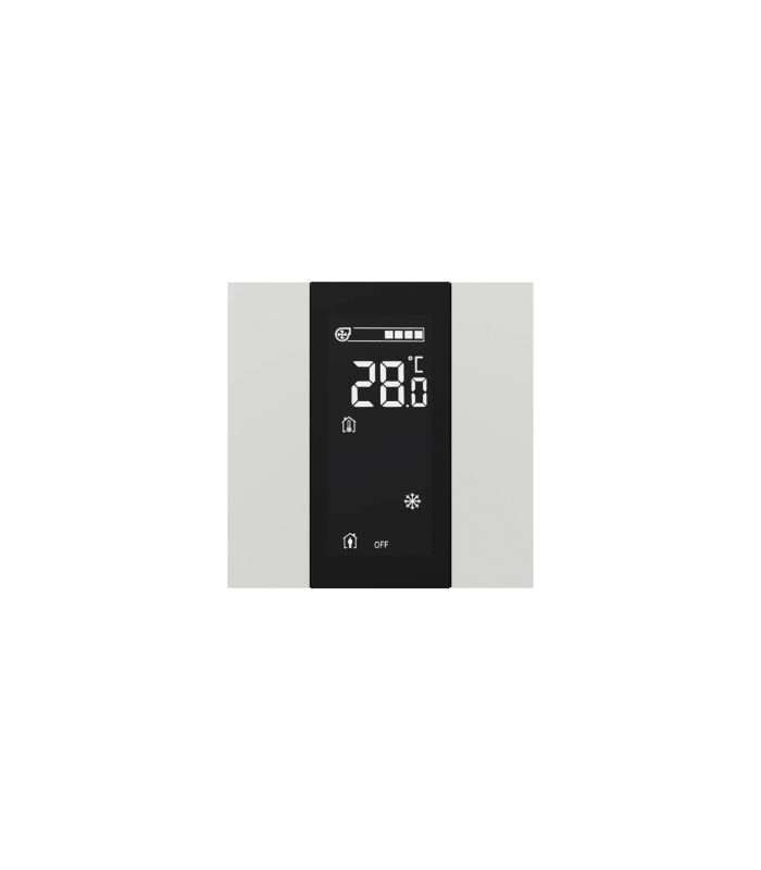 iSwitch+ AQI with LCD - 2 Button Glossy White Plastic