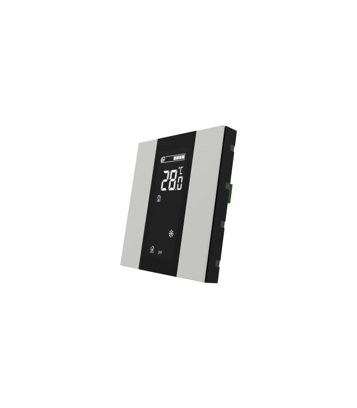 iSwitch+ AQI with LCD - 2 Button Glossy White Plastic