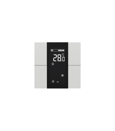 iSwitch+ AQI with LCD - 4 Button Glossy White Plastic