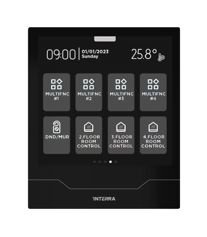 iX4 4" KNX Touch Panel Black