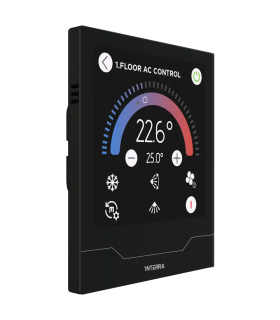 iX4 4" KNX Touch Panel, Black w/AQI