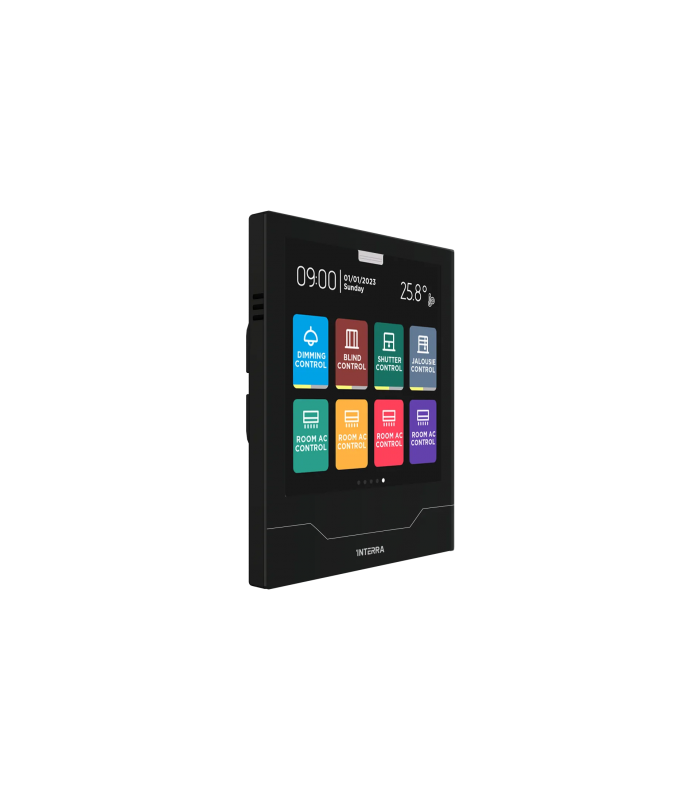 iX4 4" KNX Touch Panel, Black w/AQI