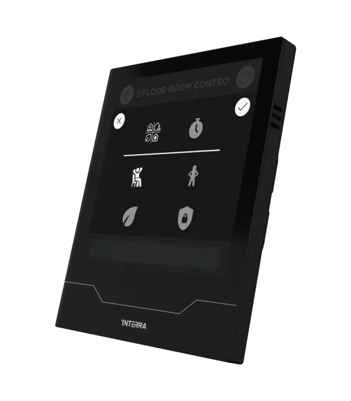 iX4 4" KNX Touch Panel, Black w/AQI