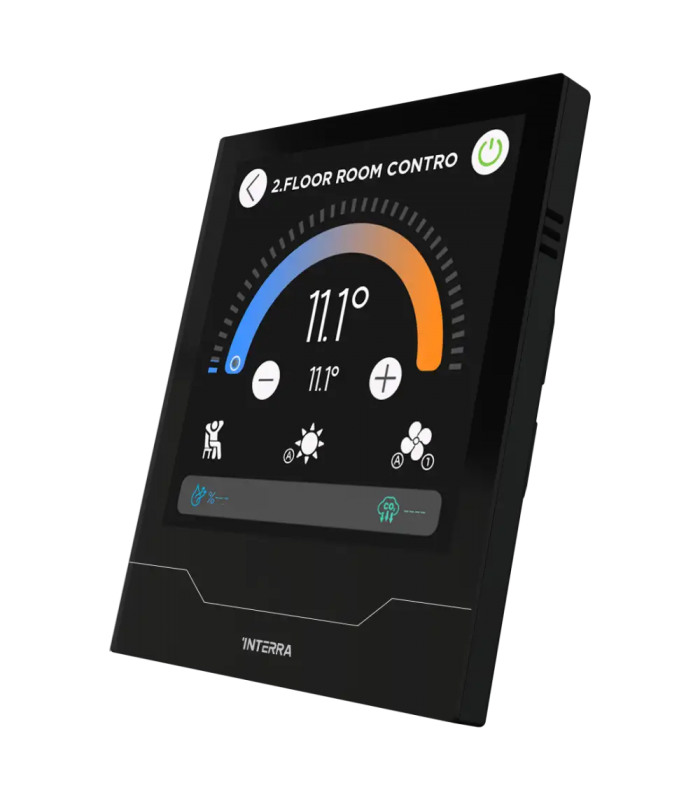 iX4 4" KNX Touch Panel, Black w/AQI