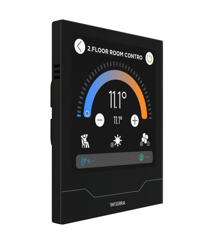 iX4 4" KNX Touch Panel, Black w/AQI