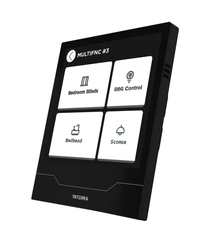 iX4 4" KNX Touch Panel, Black w/AQI