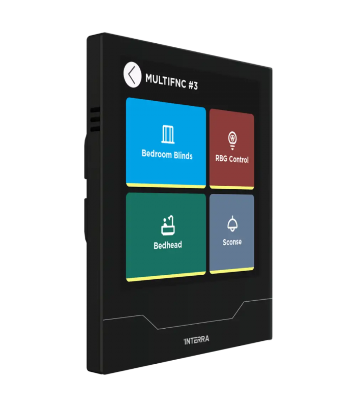 iX4 4" KNX Touch Panel, Black w/AQI