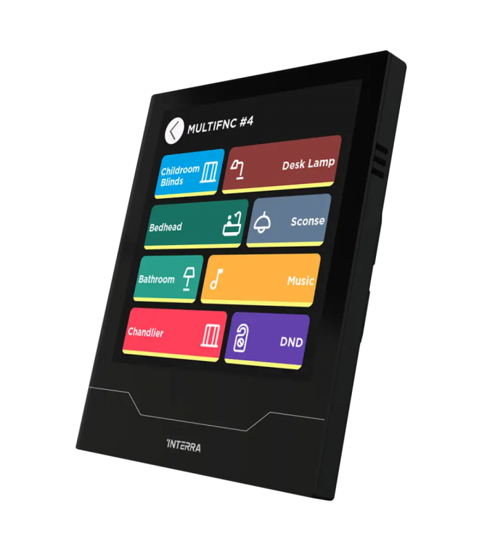 iX4 4" KNX Touch Panel, Black w/AQI