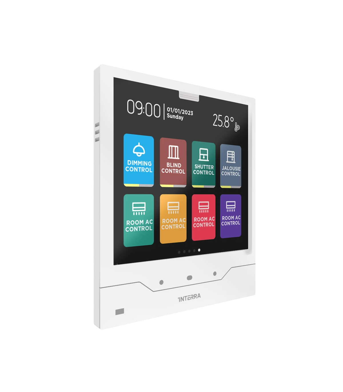 iX4 4" KNX Touch Panel, White w/ AQI
